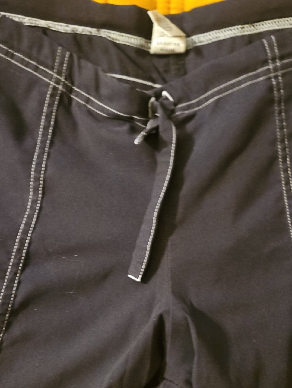 Prana Navy Cropped Pants with White Contrast Stitching - Picture 4 of 7